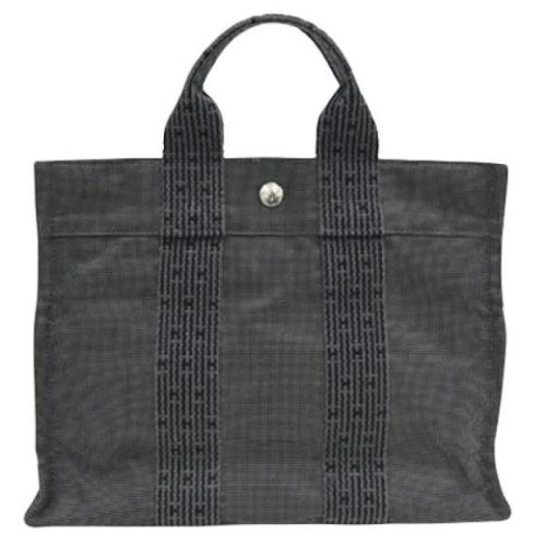 Hermès Vintage Pre-owned Canvas totevskor Gray, Dam