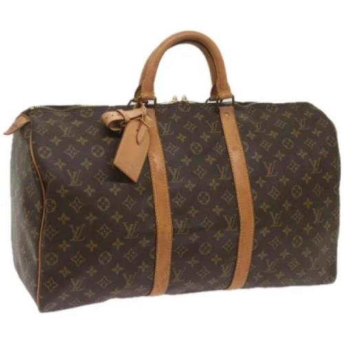 Louis Vuitton Vintage Pre-owned Canvas handvskor Brown, Dam