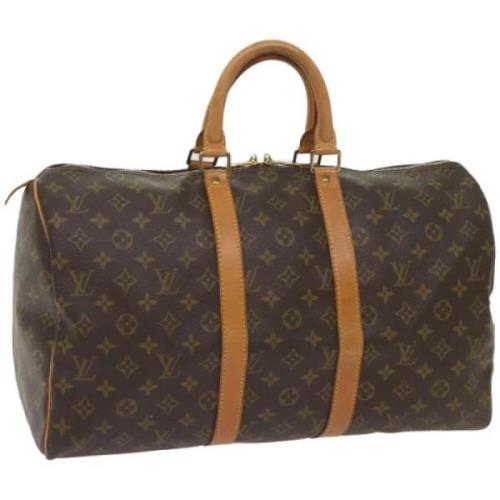 Louis Vuitton Vintage Pre-owned Canvas handvskor Brown, Dam