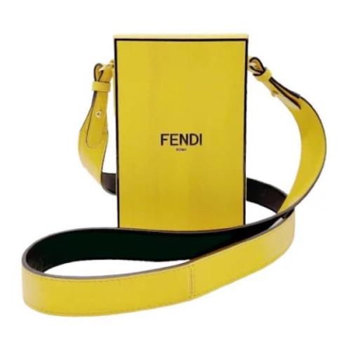 Fendi Vintage Pre-owned Laeder fendi-vskor Yellow, Dam