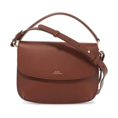 A.p.c. Sarah Mini Axelväska Brown, Dam