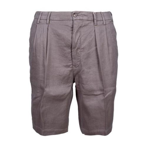 L.b.m. 1911 Herr Linne och Bomull Chino Shorts Brown, Herr