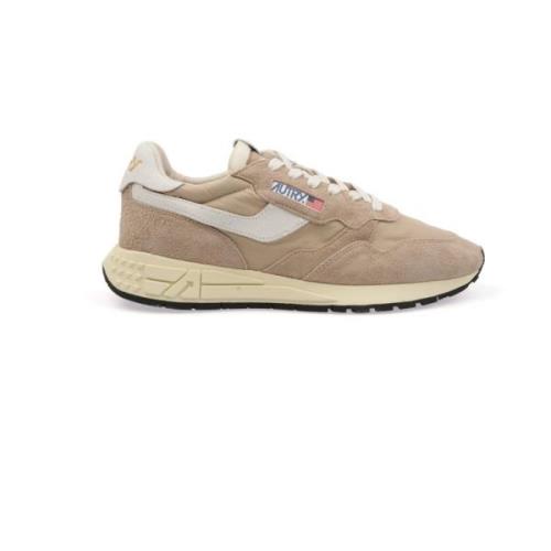 Autry Låg Man Nylon Sneakers Vit Beige, Herr