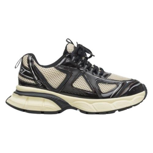 Estro Svarta & Beige Sneakers med Flexibel Plattform Black, Dam