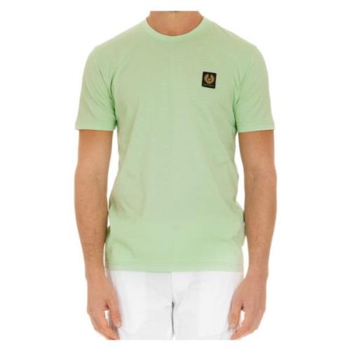 Belstaff Gröna T-shirts och Polos Fondo Dritto Green, Herr