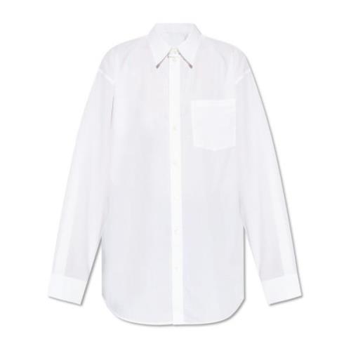 Helmut Lang Skjorta med en ficka White, Dam