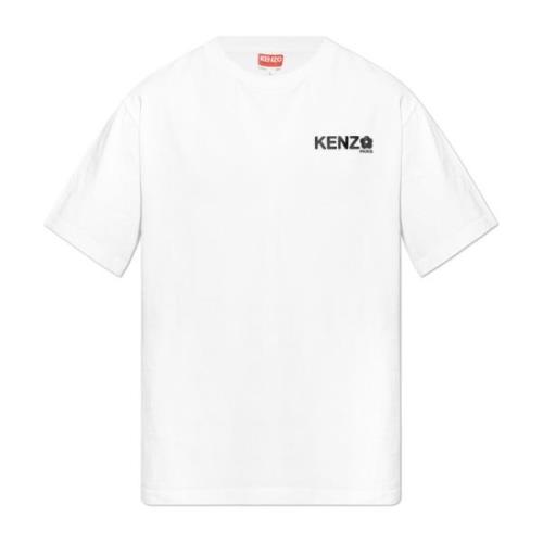 Kenzo T-shirt med logotyp White, Herr