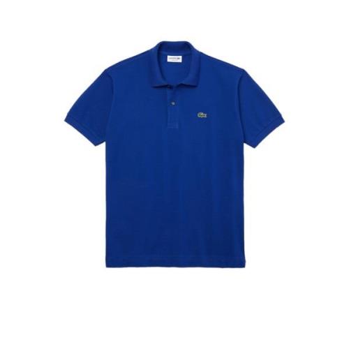 Lacoste Blå Polo Skjorta Klassisk Bomull Elegant Blue, Herr