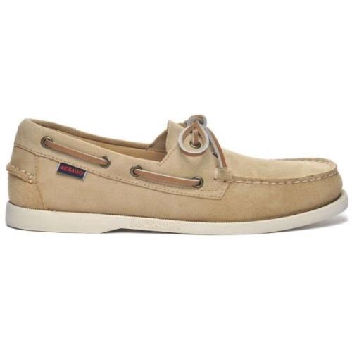 Sebago Nautiska båtskor - Ljus Beige Beige, Herr