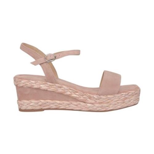 Alma EN Pena Flätad Läderkil Sandal Pink, Dam