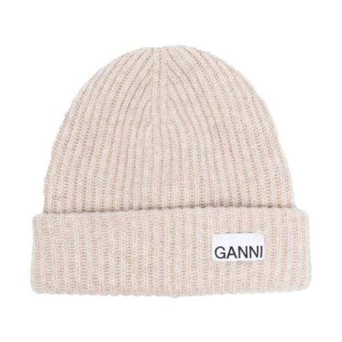 Ganni Beige Stiliga Hattar Beige, Dam