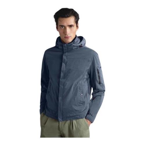 Paul & Shark Nylon Windbreaker Tinto Capo Blå Blue, Herr