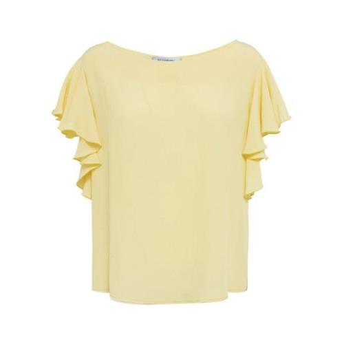 Blugirl Gul T-shirt och Polo Yellow, Dam