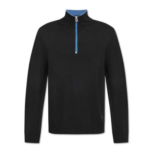 PS By Paul Smith Turtleneck Sweater Black, Herr