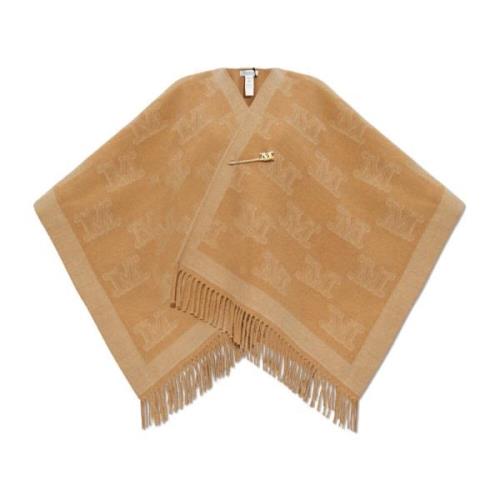 Max Mara Poncho `Frine` Beige, Dam