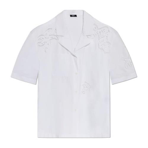 Versace Skjorta med öppet mönster White, Dam