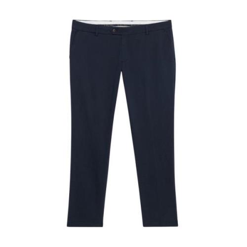 Brooks Brothers Marinblå Slim Fit Dubbel Tvinnad Bomulls Chinos Blue, ...