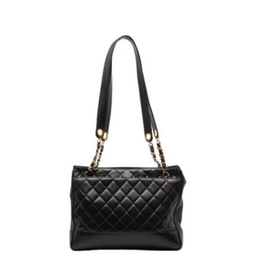 Chanel Vintage Pre-owned Laeder totevskor Black, Dam