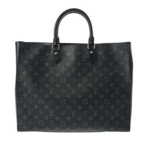 Louis Vuitton Vintage Pre-owned Canvas totevskor Black, Dam