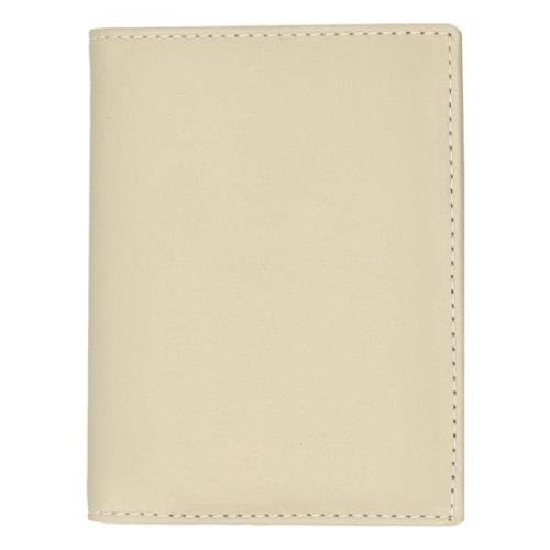 Comme des Garçons Klassiskt Läder Korthållare Plånbok Beige, Unisex