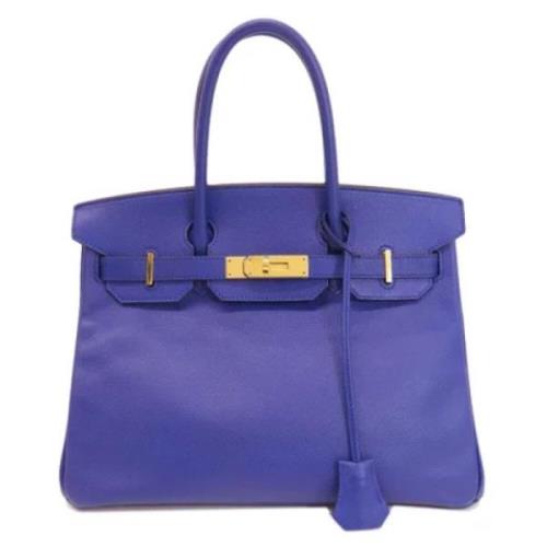 Hermès Vintage Pre-owned Laeder handvskor Blue, Dam