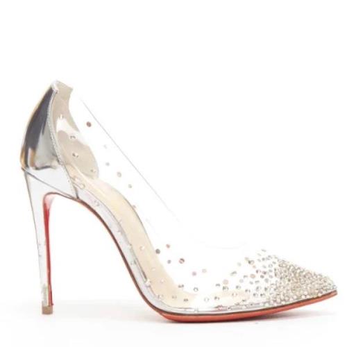 Christian Louboutin Pre-owned Pre-owned Tyg klackskor Gray, Dam