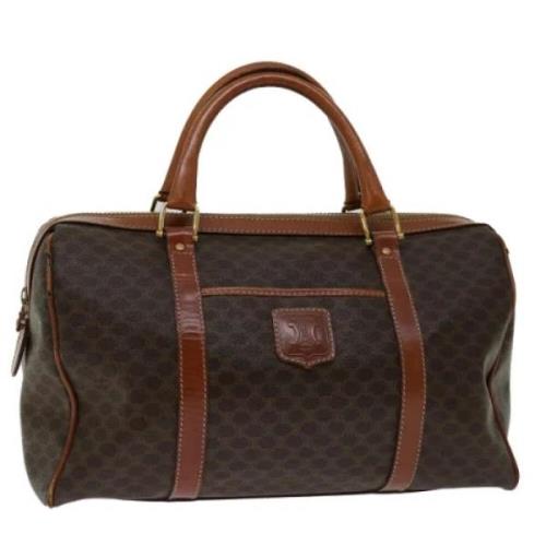 Celine Vintage Pre-owned Laeder handvskor Brown, Dam