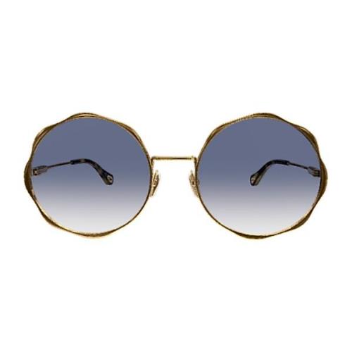 Chloé Kvinnors accessoarer solglasögon Metallic Ss23 Yellow, Dam