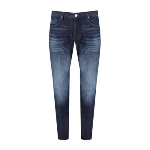 Emporio Armani Klassiska Denim Jeans för Vardagsbruk Blue, Herr