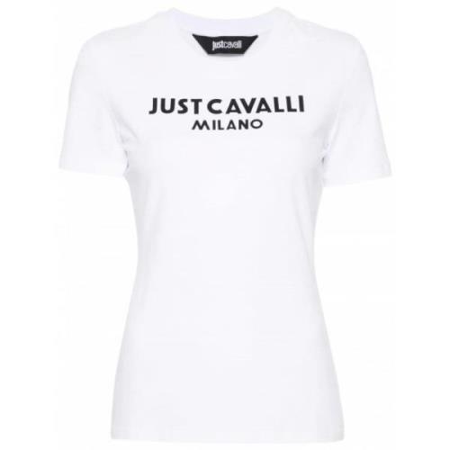 Roberto Cavalli Stiliga vita T-shirts och Polos White, Dam