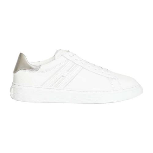 Hogan Vita Lädersneakers White, Dam