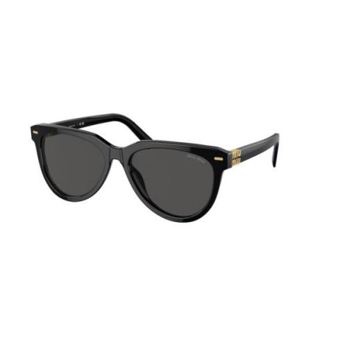 Miu Miu Stiliga solglasögon i mörkgrå Black, Unisex