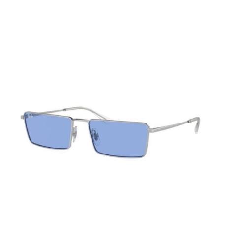 Ray-Ban Stiliga Silverblå Solglasögon Gray, Unisex