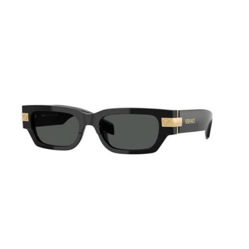 Versace Stiliga solglasögon med mörkgrå linser Black, Unisex