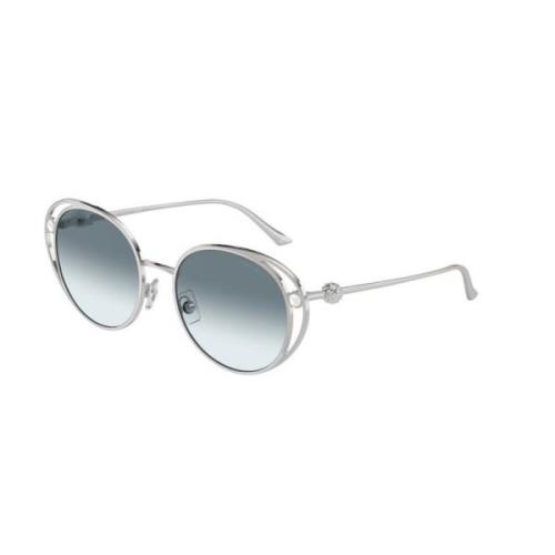 Jimmy Choo Silver Blå Gradient Solglasögon Gray, Unisex