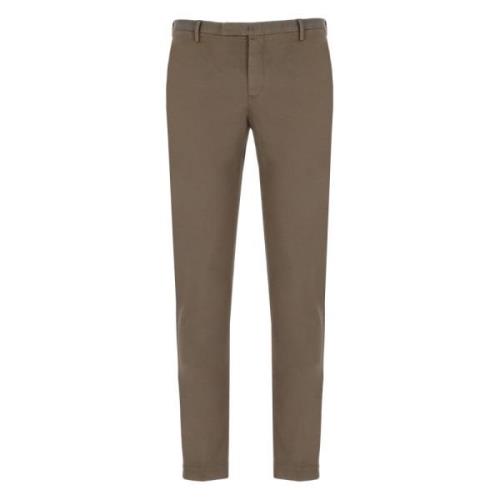 PT Torino Brun Bomull Skinny Fit Byxor Brown, Herr