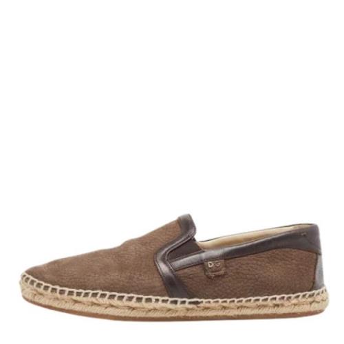 Dolce & Gabbana Pre-owned Pre-owned Laeder espadriller Brown, Dam