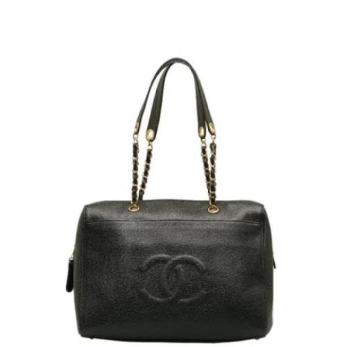 Chanel Vintage Pre-owned Laeder totevskor Black, Dam