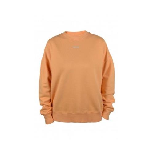 Autry Orange Mesh Sweatshirt med Logo Print Orange, Dam