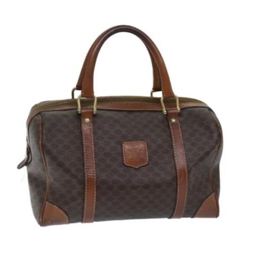 Celine Vintage Pre-owned Laeder handvskor Brown, Dam