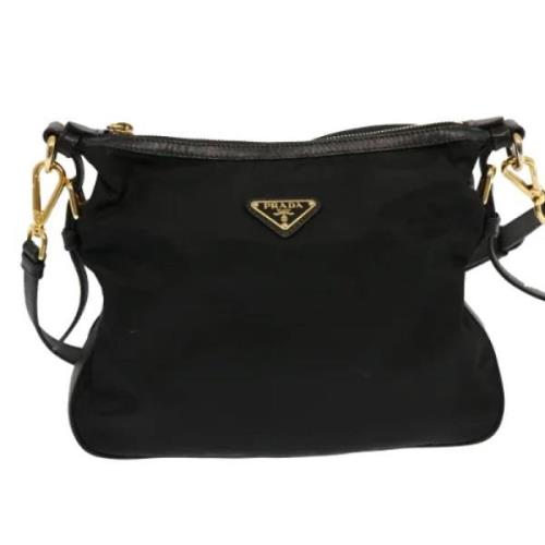 Prada Vintage Pre-owned Tyg prada-vskor Black, Dam