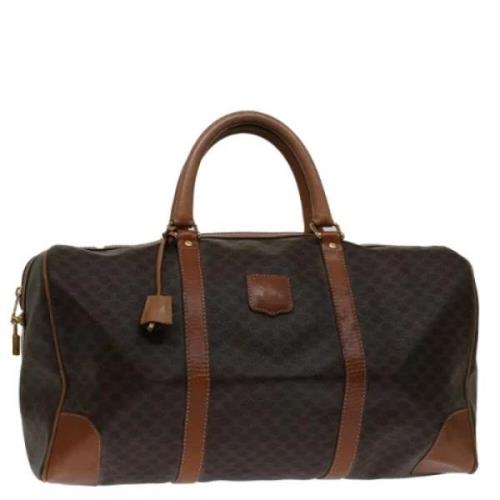 Celine Vintage Pre-owned Laeder handvskor Brown, Dam