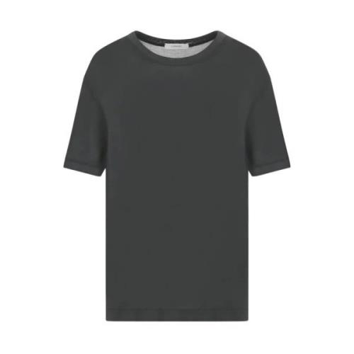 Lemaire Grå Silk Crew Neck T-shirt Gray, Herr