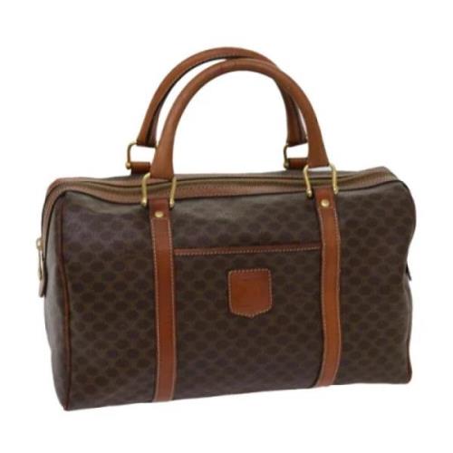 Celine Vintage Pre-owned Laeder handvskor Brown, Dam