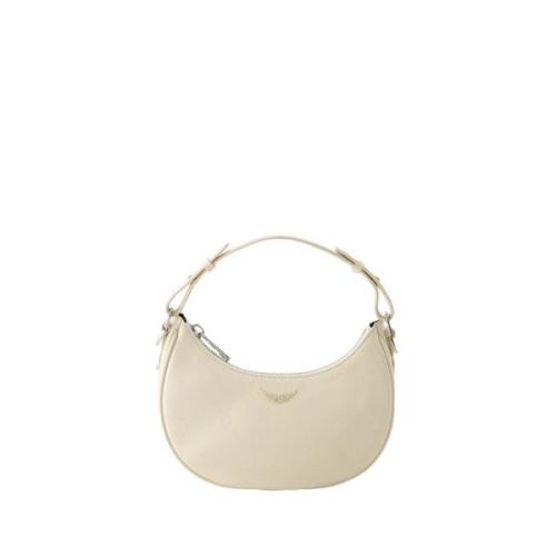 Zadig & Voltaire Moonrock Grained Hobo Väska White, Dam