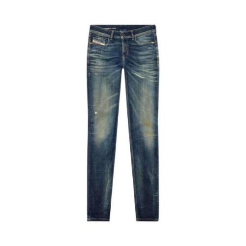 Diesel Klassiska Denim Jeans för Vardagsbruk Blue, Herr
