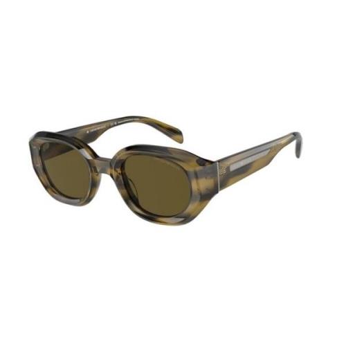 Emporio Armani Grön Ram Brun Lins Solglasögon Multicolor, Dam