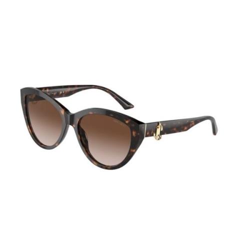 Jimmy Choo Stiliga solglasögon bruna gradientlinser Brown, Unisex