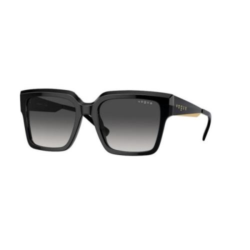 Vogue Svart och grå gradient solglasögon Black, Unisex