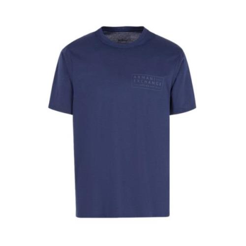 Armani Exchange Grundläggande T-shirt Blue, Herr